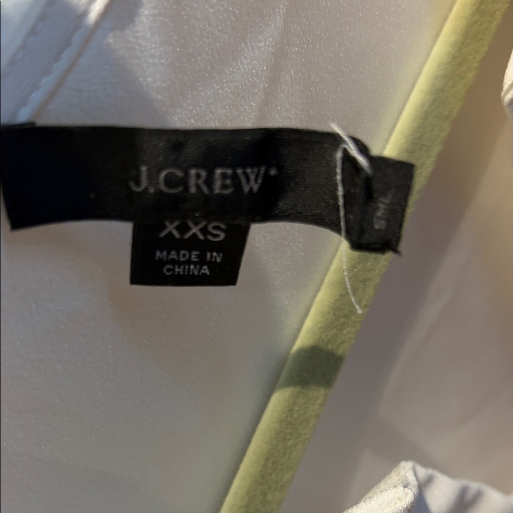J. Crew Cream Ruffle Front Blouse - Picture 2 of 2